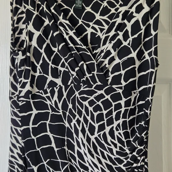 Lauren Ralph Lauren Black and White Patterned Maxi Skirt - Picture 5 of 14